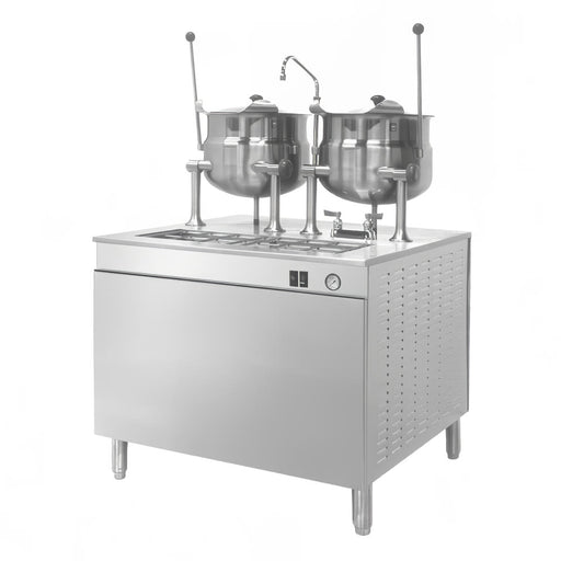 Cleveland 36DMK66 (2) 6 gal Steam Kettles - Manual Tilt, 2/3 Jacket, Direct Steam-cityfoodequipment.com
