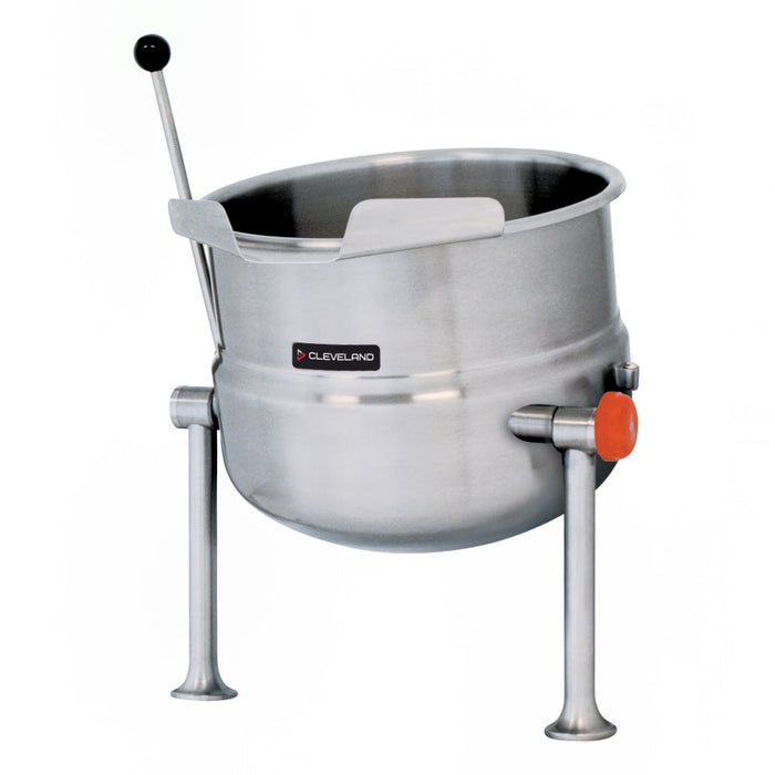 Cleveland KDT20T 20 gal Steam Kettle - Manual Tilt, 2/3 Jacket, Direct Steam-cityfoodequipment.com