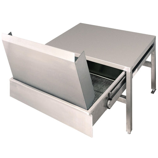 Cleveland ST28 28" x 26" Stationary Equipment Stand for Single Kettle Models, Open Base-cityfoodequipment.com