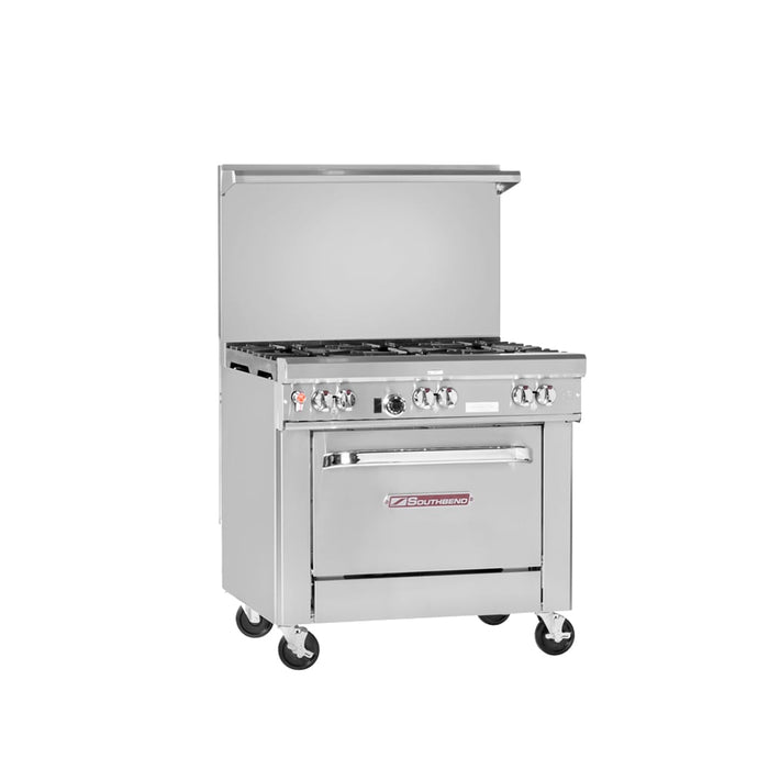 Southbend 4367D 36" 4 Burner Gas Range W/ Standard Oven, Natural Gas-cityfoodequipment.com