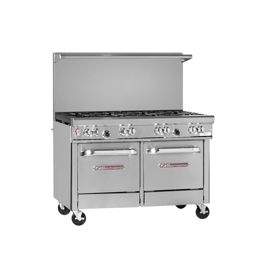 Southbend 4481EE-6R 48" 7 Burner Gas Range W/ (2) Space Saver Oven, Natural Gas-cityfoodequipment.com