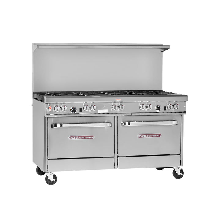 Southbend 4604AA-3CR 60" 4 Burner Gas Range w/ Charbroiler & (2) Convection Ovens, Liquid Propane-cityfoodequipment.com