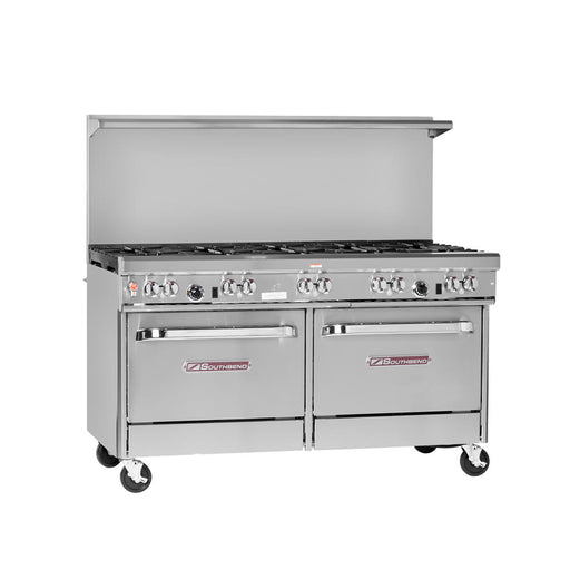 Southbend 4604AD-2CR 60" 6 Burner Gas Range w/ Charbroiler & (1) Standard & (1) Convection Ovens, Liquid Propane-cityfoodequipment.com