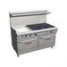 Southbend 4606AA-2GL 60" 5 Burner Gas Range W/ Griddle & (2) Convection Ovens, Natural Gas-cityfoodequipment.com