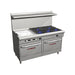 Southbend 4606AA-2TL 60" 5 Burner Gas Range W/ Griddle & (2) Convection Ovens, Natural Gas-cityfoodequipment.com