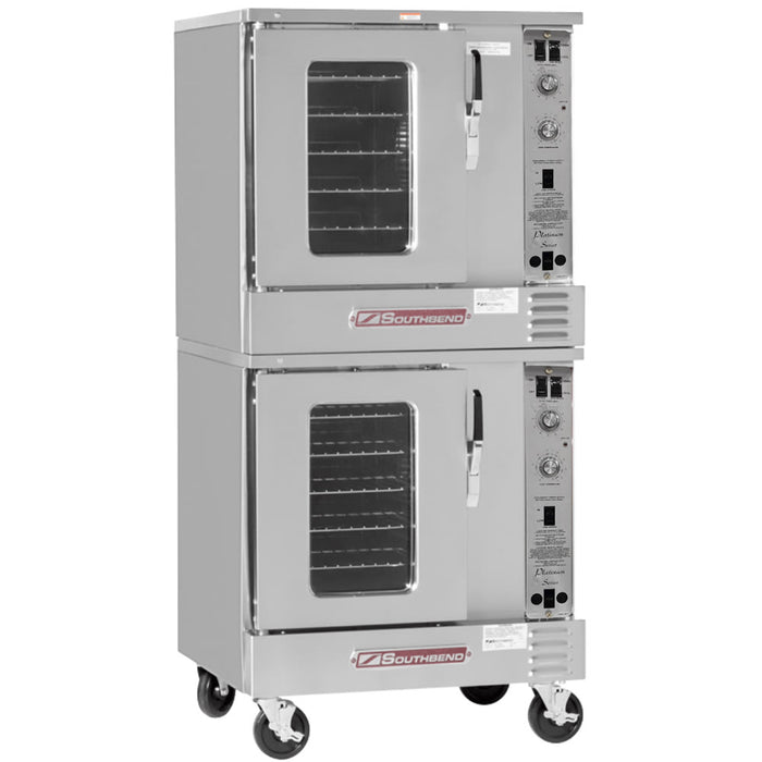 Southbend PCHE15S/S Platinum Double Half Size Convection Oven - 7.5kw, 208v/1ph-cityfoodequipment.com
