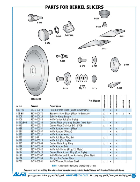 Berkel 3675-00074 Slicer Blade (carbon) 12 1/2"-cityfoodequipment.com
