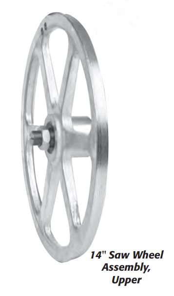 Biro A14003UDF-6 14" Upper Sawwheel With Bearing & Shaft-cityfoodequipment.com