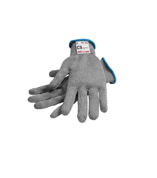 ALFA 3025 Cut Resistant Safety Glove Large Blue Cuff-cityfoodequipment.com