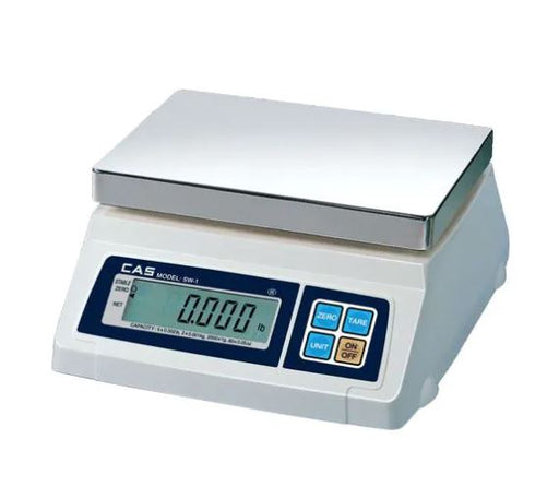 CAS SW-1D (10) 10lb Portion Control Scale W/front & Rear-cityfoodequipment.com