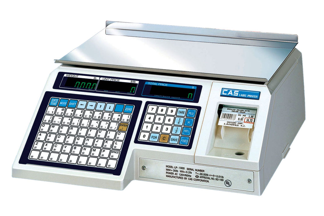 CAS LP-1000NP Label Printing Scale With VFD Pole Display-cityfoodequipment.com