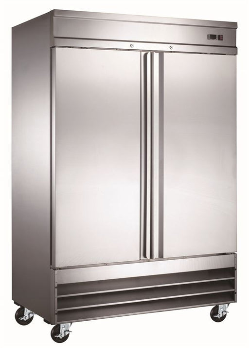 Compass SD54R - 54" Two Section Reach In Refrigerator, (2) Solid Doors, 115v-cityfoodequipment.com
