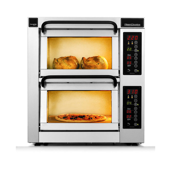PizzaMaster 350 Series Countertop Double Multi-Purpose Deck Oven - 208v (PM 352ED)-cityfoodequipment.com