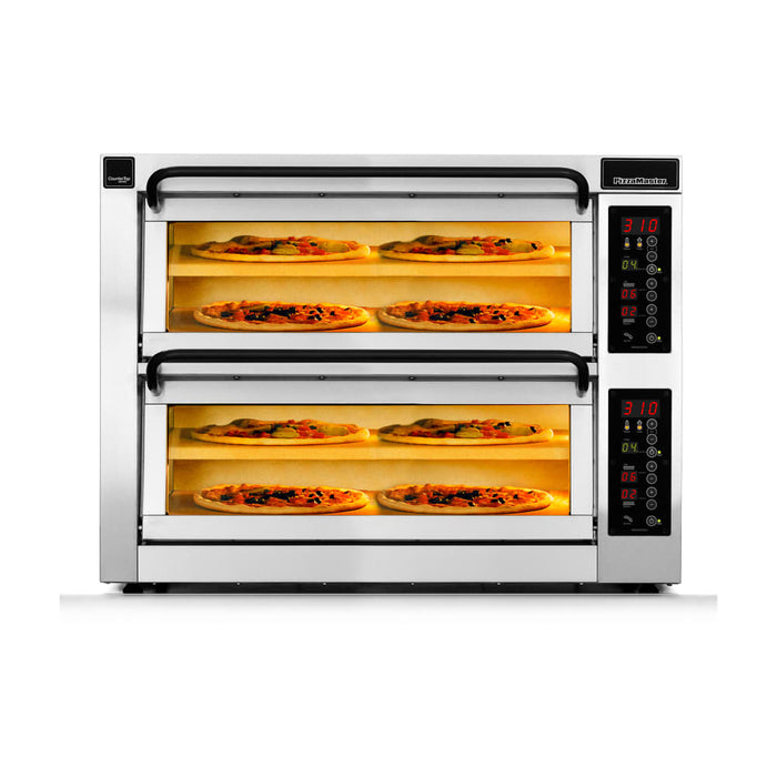 PizzaMaster 400 Series Countertop Double Multi-Purpose Deck Oven - 208v (PM 402ED-2DW)-cityfoodequipment.com