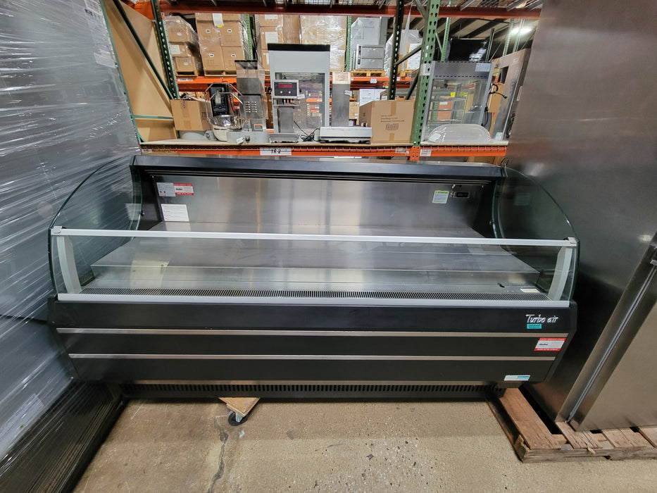 Turbo Air TOM-75SB-N Slim Line 75" Black Horizontal Air Curtain Display Case-cityfoodequipment.com