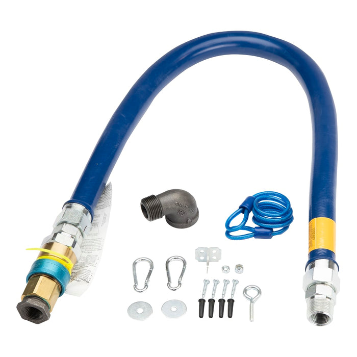 Vulcan 1 INFLEX4FT Flex Hose, Quick Disconnect W/ Restraining Device-cityfoodequipment.com