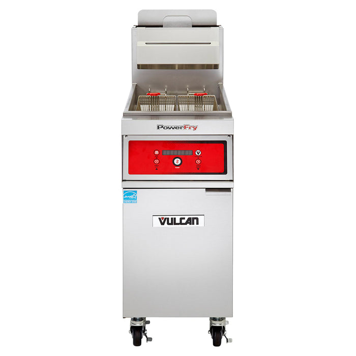 Vulcan 1TR85DF Gas Fryer - (1) 90 Lb Vat, Floor Model, Liquid Propane-cityfoodequipment.com