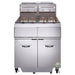 Vulcan 2GR45MF Gas Fryer - (2) 50 Lb Vats, Floor Model, Natural Gas-cityfoodequipment.com