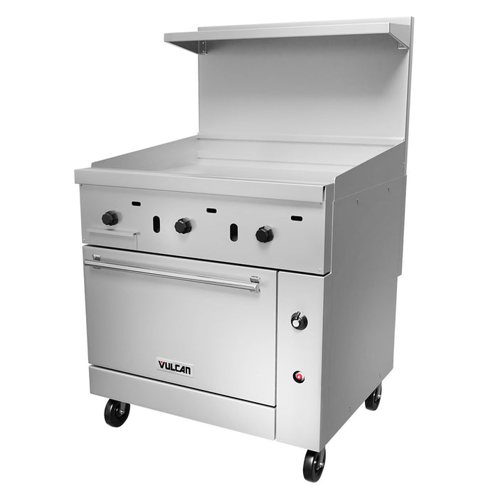 Vulcan 36C-36GT 36" Gas Range W/ Full Griddle & Convection Oven, Liquid Propane-cityfoodequipment.com