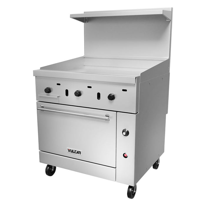 Vulcan 36S-36GT 36" Gas Range W/ Full Griddle & Standard Oven, Natural Gas-cityfoodequipment.com