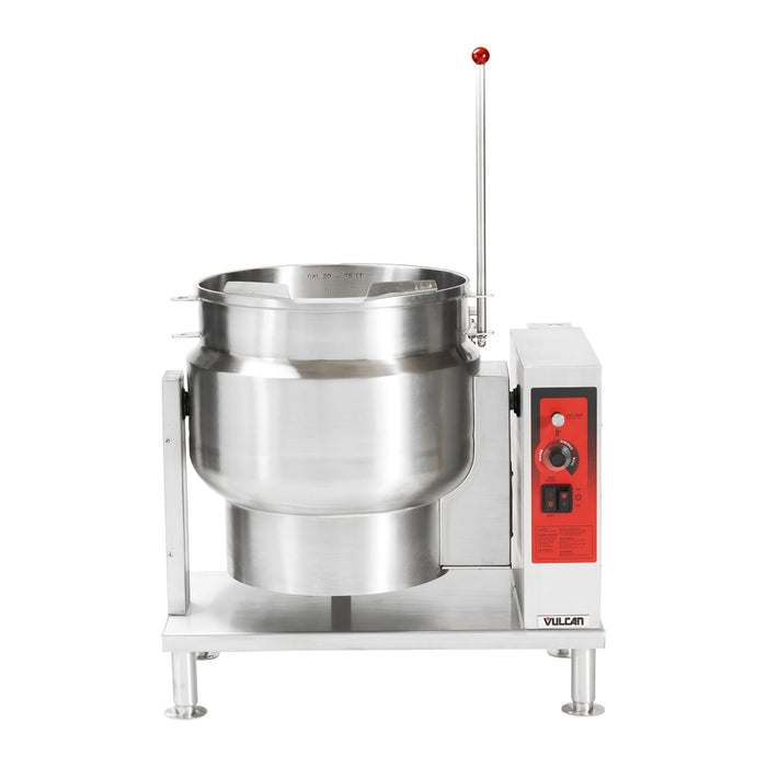Vulcan K20ETT 20 Gal Steam Kettle - Manual Tilt, 2/3 Jacket, 208v/3ph-cityfoodequipment.com