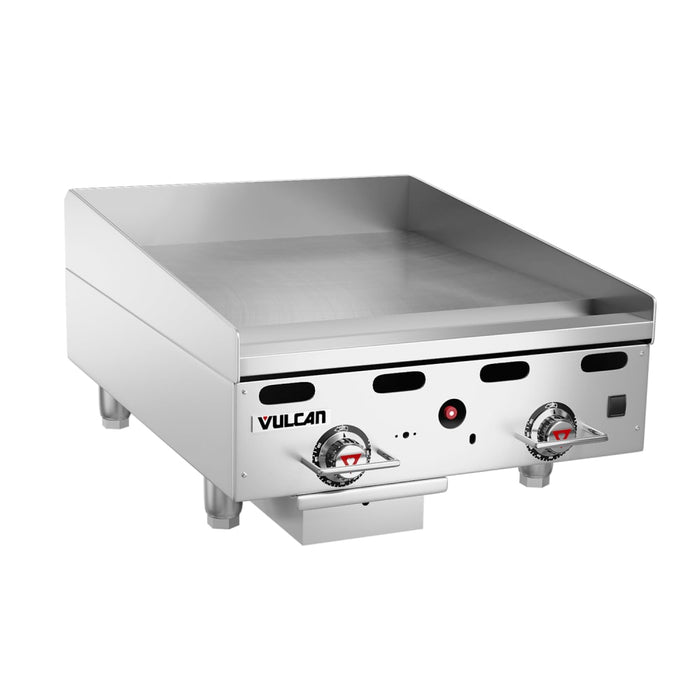 Vulcan MSA24-30 24" Gas Griddle W/ Thermostatic Controls - 1" Steel Plate, Natural Gas-cityfoodequipment.com