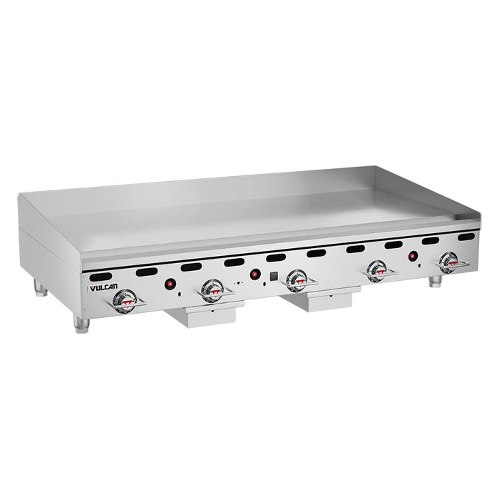 Vulcan MSA60 60" Gas Griddle W/ Thermostatic Controls - 1" Steel Plate, Natural Gas-cityfoodequipment.com