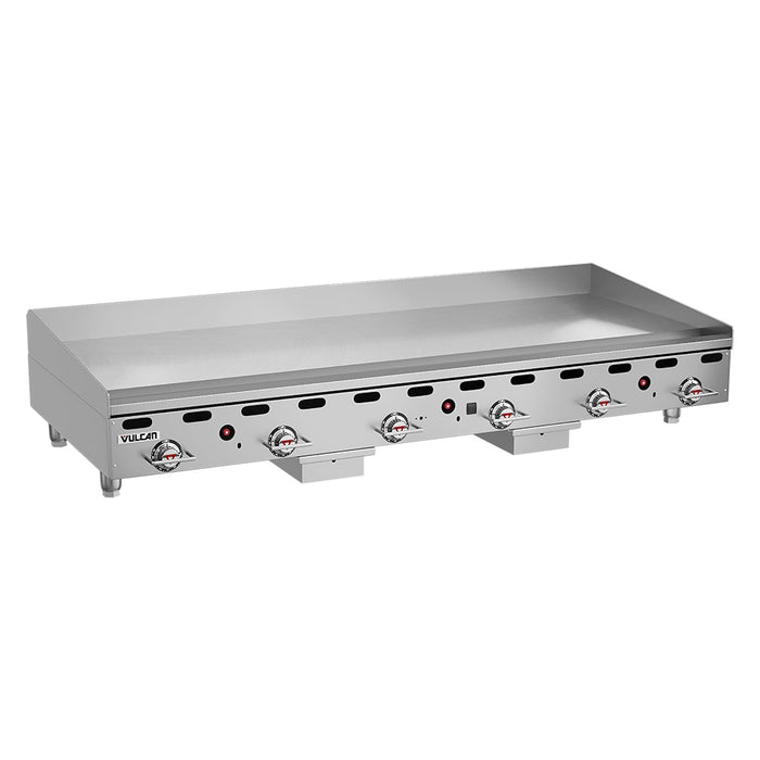 Vulcan MSA72-30 72" Gas Griddle W/ Thermostatic Controls - 1" Steel Plate, Liquid Propane-cityfoodequipment.com