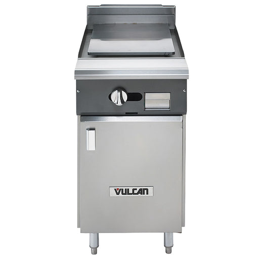 Vulcan V1P18B 18" Gas Range W/ Plancha Top & Storage Base, Natural Gas-cityfoodequipment.com
