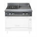Vulcan V2BG18 36" 2 Burner Gas Range Top W/ Griddle - Modular, Liquid Propane-cityfoodequipment.com