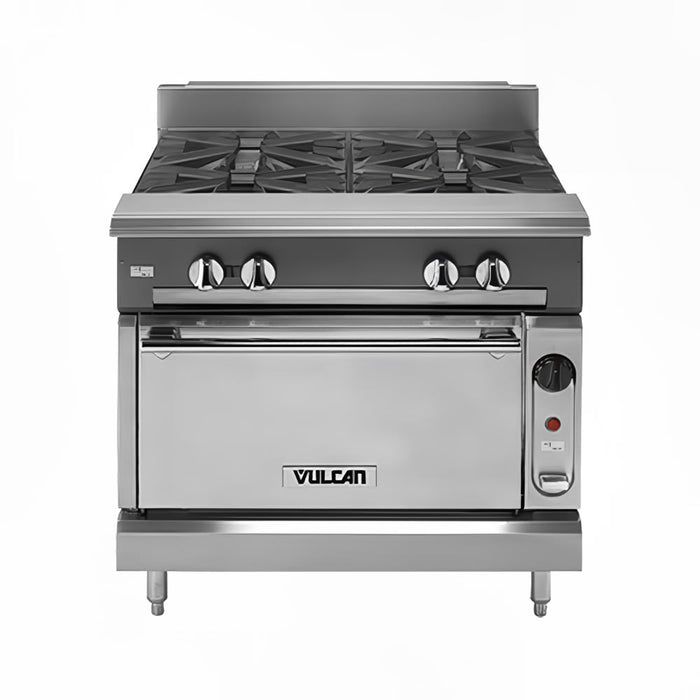 Vulcan V2BG8TC 36" 2 Burner Gas Range W/ Griddle & Convection Oven, Natural Gas-cityfoodequipment.com