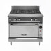 Vulcan V2FT36B 36" Gas Range W/ (2) French Tops & Storage Base, Natural Gas-cityfoodequipment.com