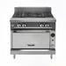 Vulcan V2FT36C 36" Gas Range W/ (2) French Tops & Convection Oven, Natural Gas-cityfoodequipment.com