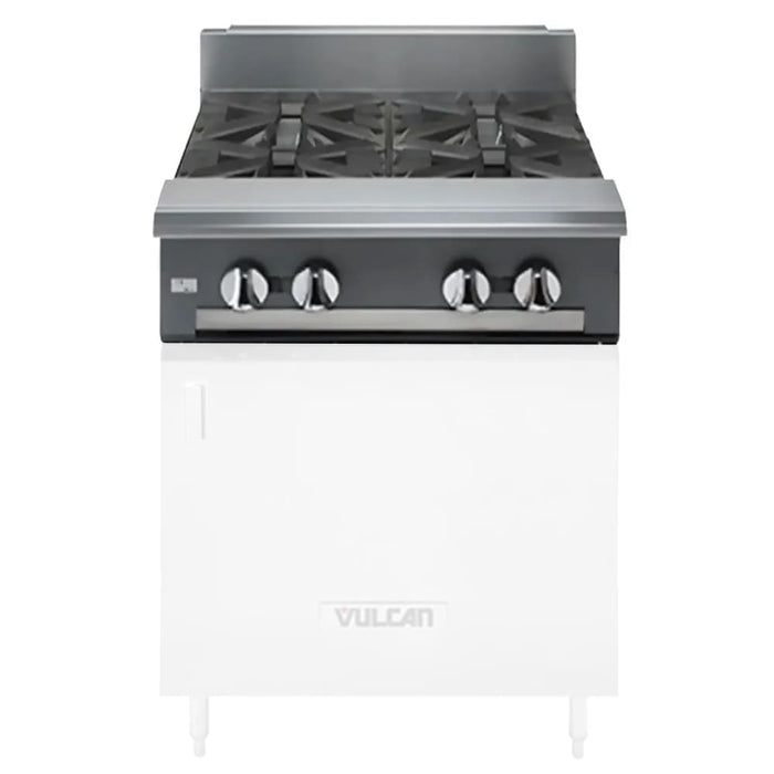 Vulcan V4B24 24" 4 Burner Gas Range Top - Modular, Liquid Propane-cityfoodequipment.com