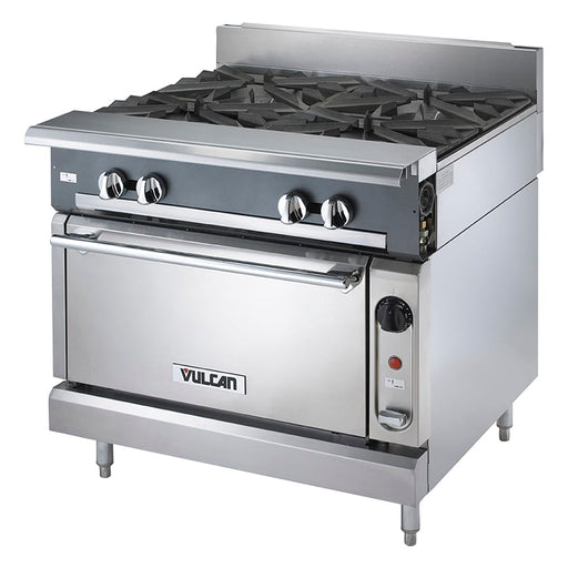 Vulcan V6B36S 36" 6 Burner Gas Range W/ Standard Oven, Liquid Propane-cityfoodequipment.com