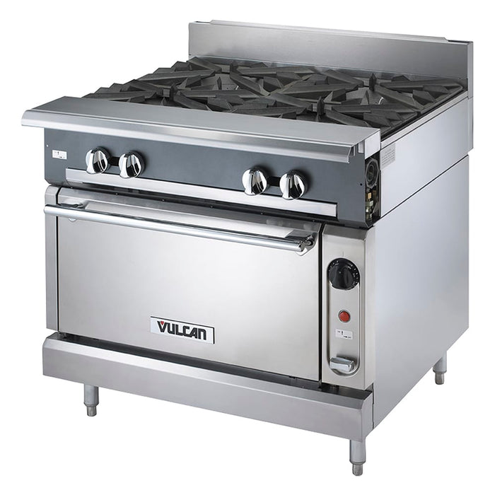 Vulcan V6B36S 36" 6 Burner Gas Range W/ Standard Oven, Liquid Propane-cityfoodequipment.com