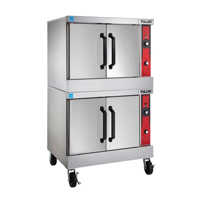 Vulcan VC66ED Bakery Depth Double Full Size Electric Convection Oven - 12.5 Kw, 208v/3ph-cityfoodequipment.com