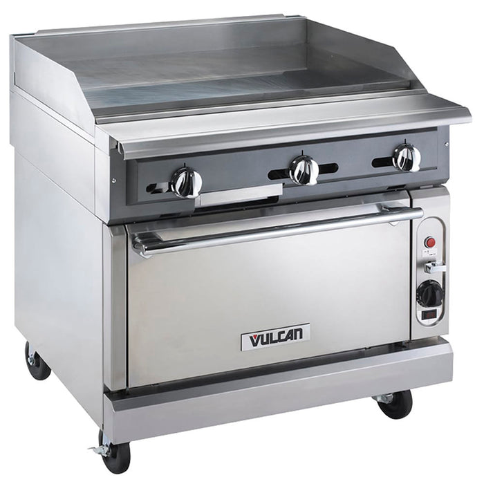 Vulcan VGM36S 36" Gas Range W/ Griddle & Standard Oven, Liquid Propane-cityfoodequipment.com