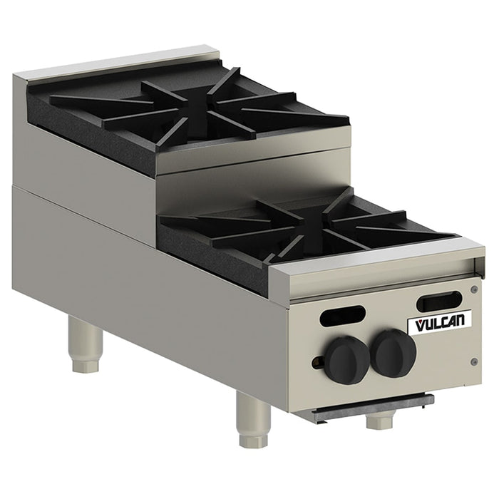 Vulcan VHP212U 12" Gas Hotplate W/ (2) Burners & Infinite Controls, Liquid Propane-cityfoodequipment.com