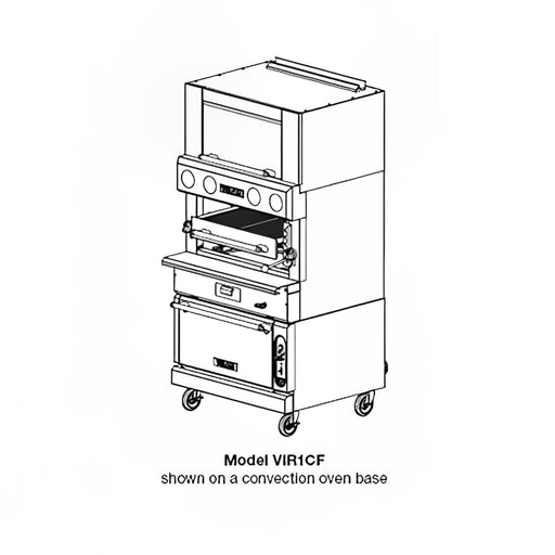 Vulcan VIR1CF Deck-Broiler W/ Infrared Burners, Convection Oven, Liquid Propane-cityfoodequipment.com