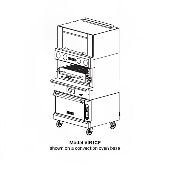 Vulcan VIR1CF Deck-Broiler W/ Infrared Burners, Convection Oven, Liquid Propane-cityfoodequipment.com
