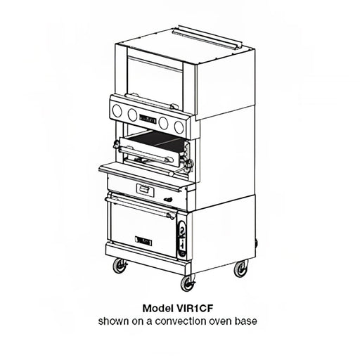 Vulcan VIR1CF Deck-Broiler W/ Infrared Burners, Convection Oven, Natural Gas-cityfoodequipment.com