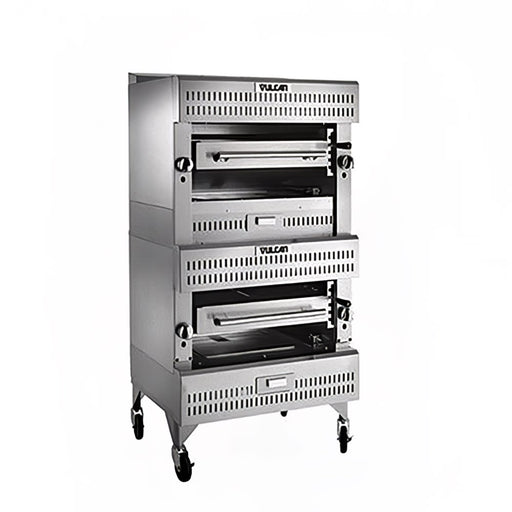 Vulcan VIR1F Deck-Broiler W/ Infrared Burners, Refrigerated Base, Liquid Propane-cityfoodequipment.com