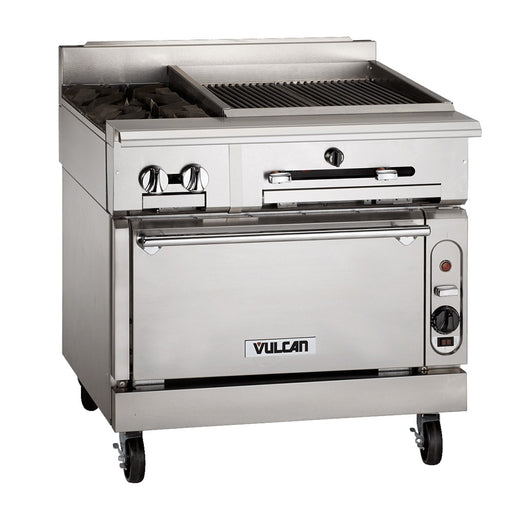 Vulcan VTC36C 36" Gas Range W/ Charbroiler & Convection Oven, Liquid Propane-cityfoodequipment.com