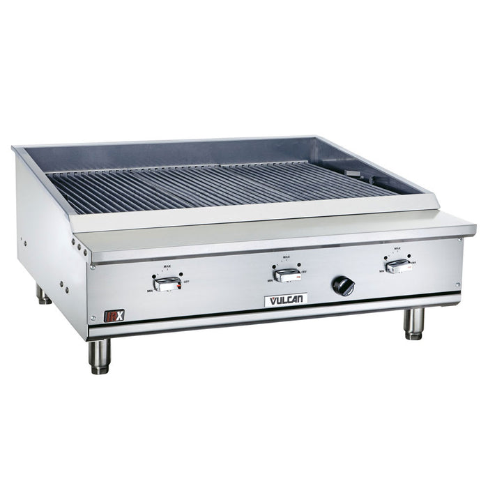 Vulcan VTEC36 36 1/2" Countertop Charbroiler W/ Conversion Burner, Liquid Propane-cityfoodequipment.com