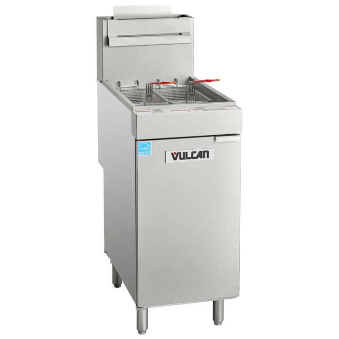 Vulcan 1VEG35M Gas Fryer - (1) 40 Lb Vat, Floor Model, Natural Gas-cityfoodequipment.com
