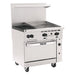 Vulcan 36C-2B24G 36" 2 Burner Gas Range W/ Griddle & Convection Oven, Natural Gas-cityfoodequipment.com