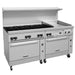 Vulcan 72CC-8B24GT 72" 8 Burner Gas Range W/ Griddle & (2) Convection Ovens, Natural Gas-cityfoodequipment.com