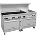 Vulcan 72SC-8B24G 72" 8 Burner Gas Range W/ Griddle & (1) Standard Oven & (1) Convection Oven, Natural Gas-cityfoodequipment.com