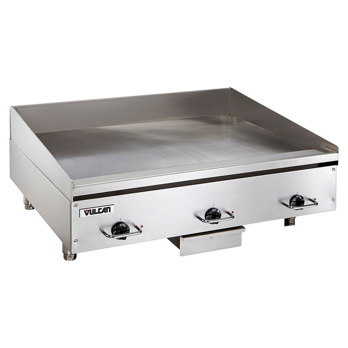 Vulcan HEG36E 36" Electric Griddle W/ Thermostatic Controls - 1/2" Steel Plate, 208v/1ph-cityfoodequipment.com